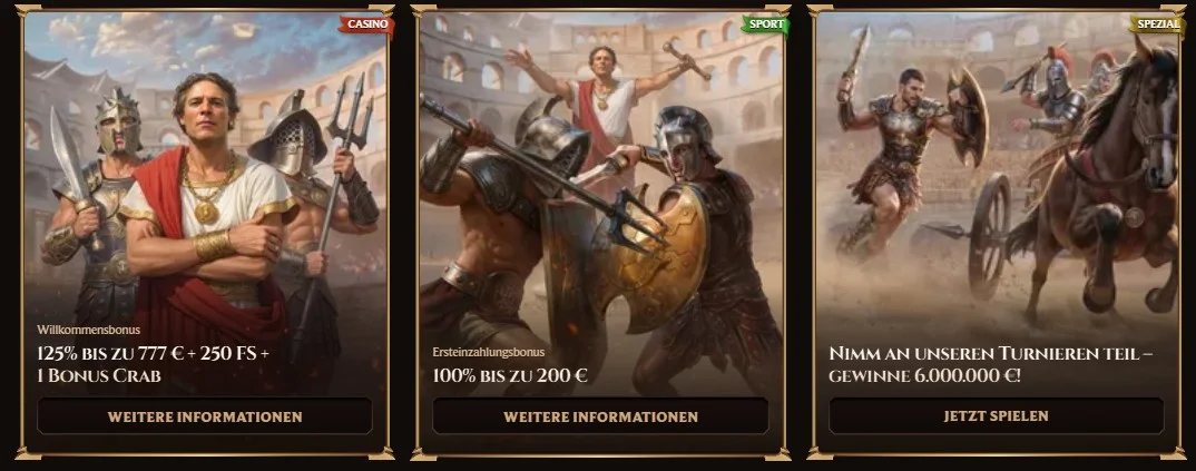 Lanista Casino Boni und Aktionen