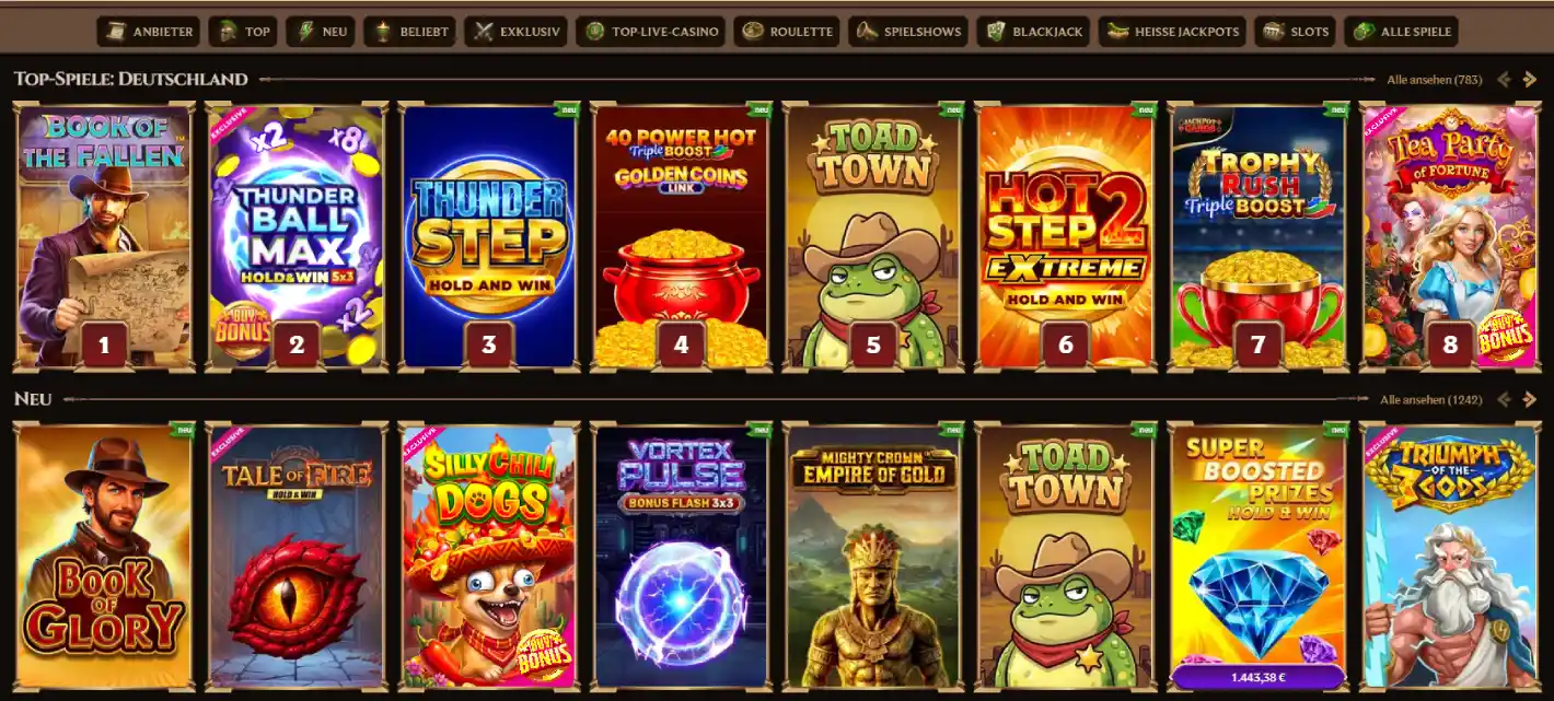 lanista casino katalog